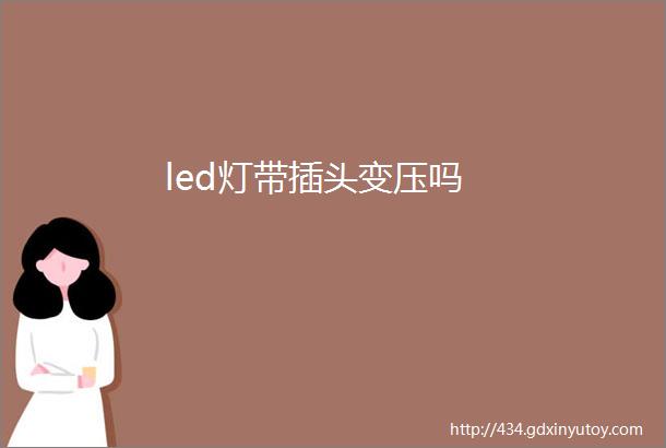 led灯带插头变压吗