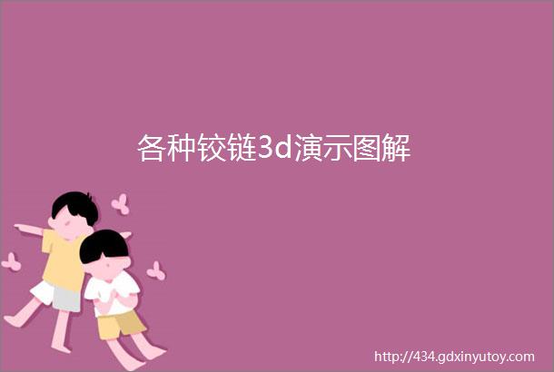 各种铰链3d演示图解