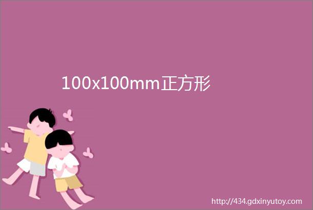 100x100mm正方形