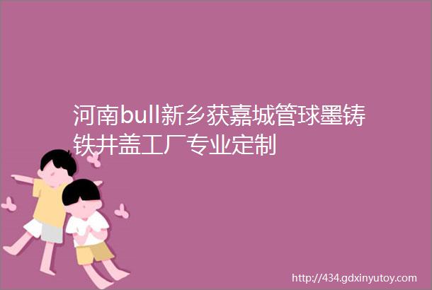 河南bull新乡获嘉城管球墨铸铁井盖工厂专业定制