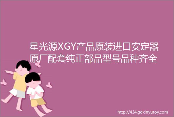 星光源XGY产品原装进口安定器原厂配套纯正部品型号品种齐全