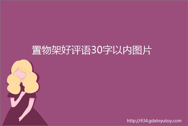 置物架好评语30字以内图片