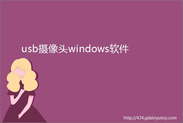 usb摄像头windows软件