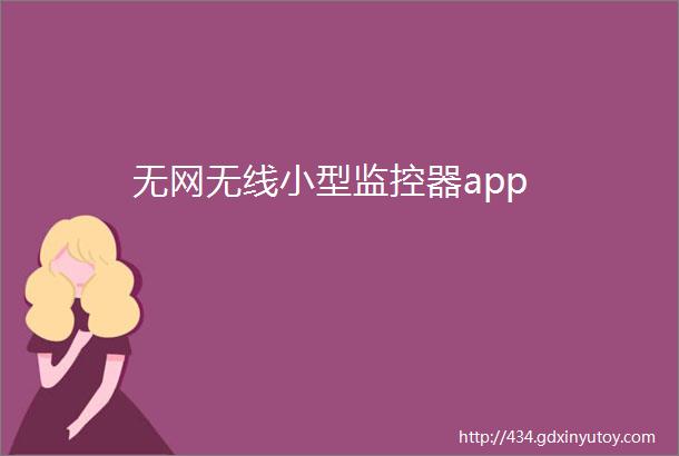 无网无线小型监控器app