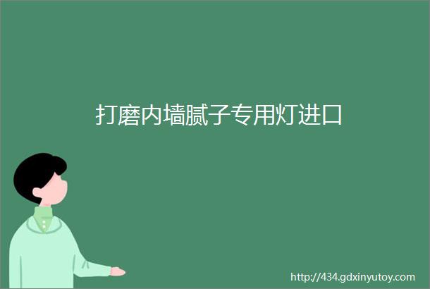 打磨内墙腻子专用灯进口