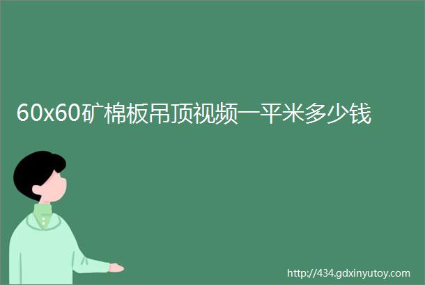 60x60矿棉板吊顶视频一平米多少钱