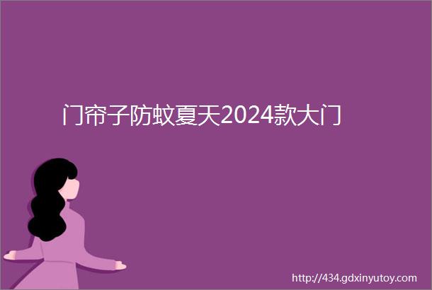 门帘子防蚊夏天2024款大门