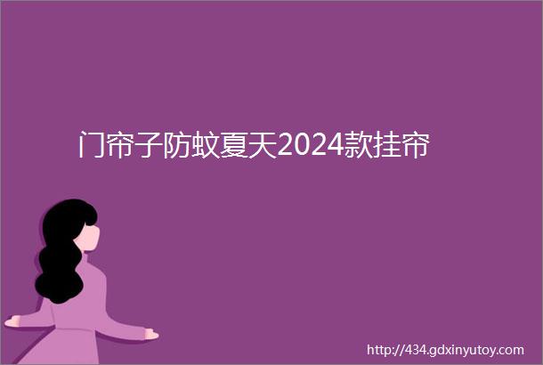 门帘子防蚊夏天2024款挂帘