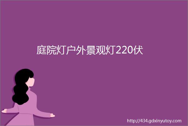 庭院灯户外景观灯220伏