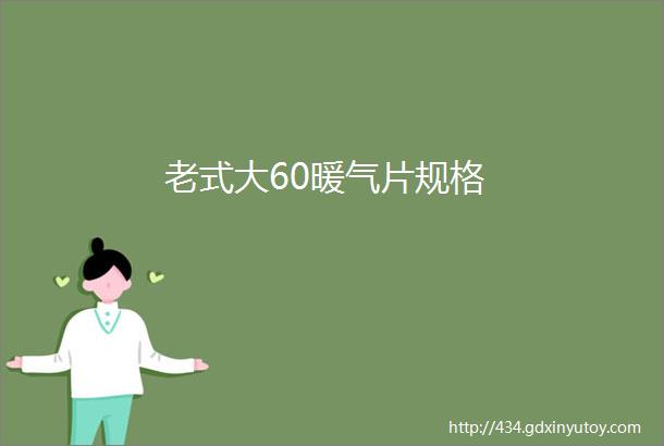 老式大60暖气片规格