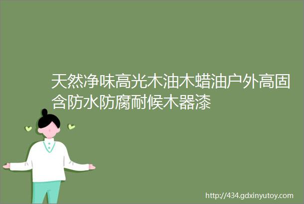 天然净味高光木油木蜡油户外高固含防水防腐耐候木器漆