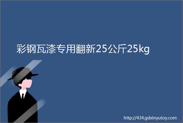 彩钢瓦漆专用翻新25公斤25kg