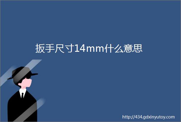 扳手尺寸14mm什么意思