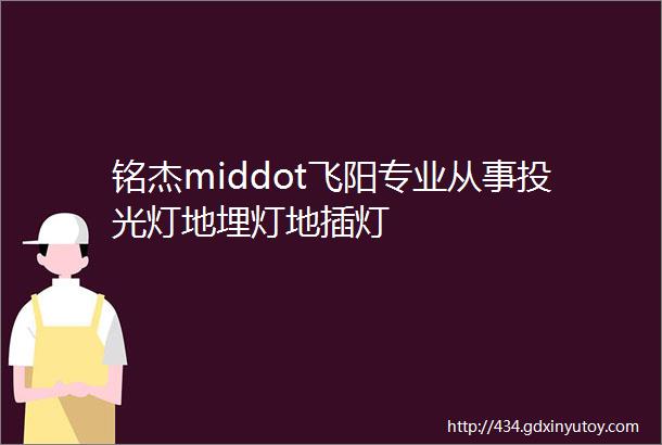 铭杰middot飞阳专业从事投光灯地埋灯地插灯