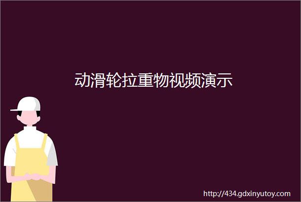 动滑轮拉重物视频演示