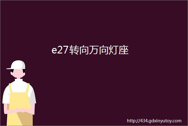 e27转向万向灯座