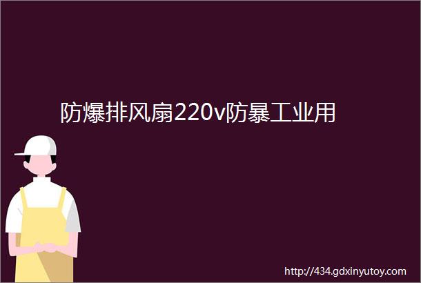 防爆排风扇220v防暴工业用