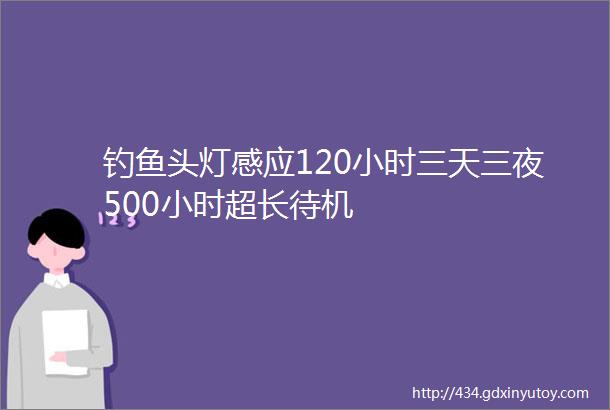 钓鱼头灯感应120小时三天三夜500小时超长待机