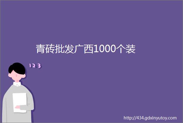 青砖批发广西1000个装